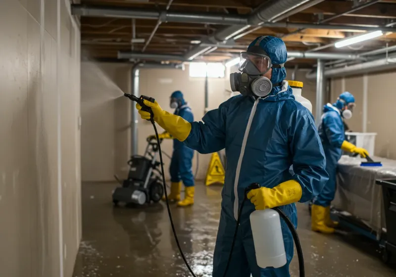 Basement Sanitization and Antimicrobial Treatment process in Norwood, NC