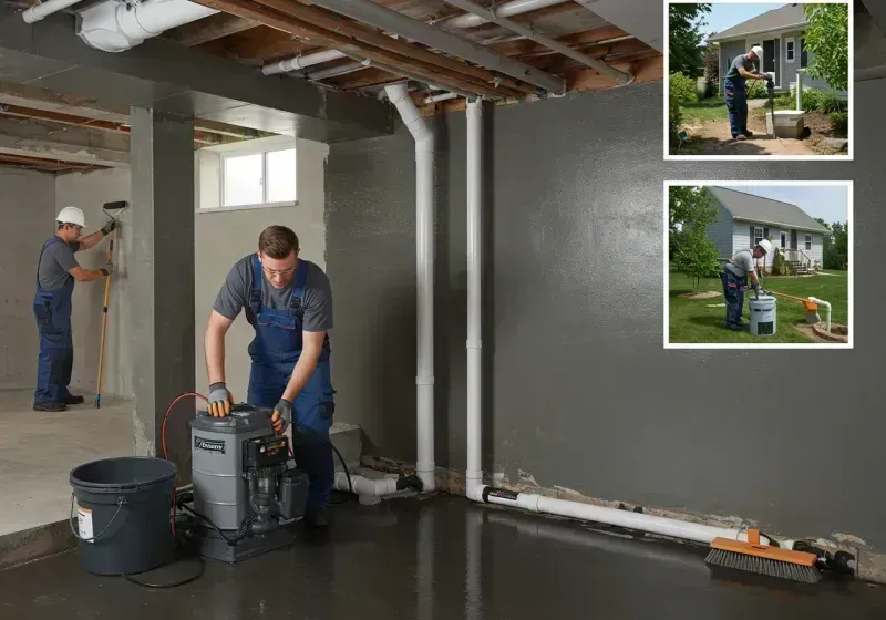 Basement Waterproofing and Flood Prevention process in Norwood, NC